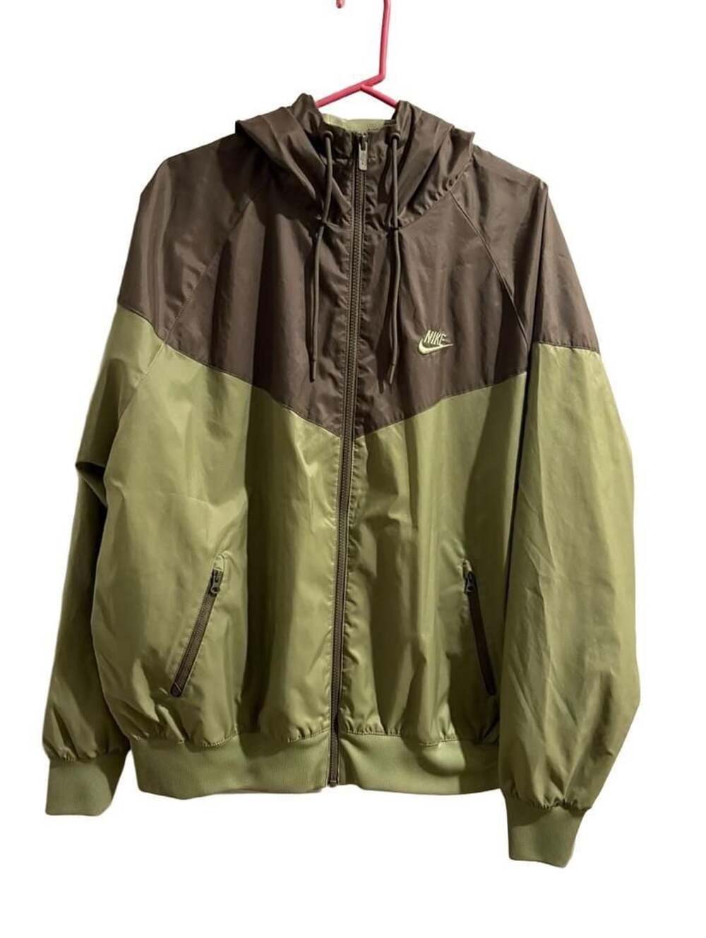 Nike Sportswear Windrunner Hooded Jacket Size Large Green Brown